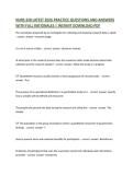 NURS 328 LATEST 2026 PRACTICE QUESTIONS AND ANSWERS WITH FULL RATIONALES &vert; INSTANT DOWNLOAD PDF