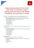 Relias Dysrhythmia Basic ACTUAL EXAM TEST BANK A & B 2026&sol;2027 &vert; Verified Questions and Correct Answers &vert; EKG Rhythm Identification &vert; Pass Guaranteed - A&plus; Graded