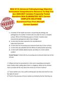 WGU D115 Advanced Pathophysiology Objective  Assessment Comprehensive Resource To Help You  Ace 2026-2027 Includes Frequently Tested  Questions With ELABORATED 100&percnt; Correct  COMPLETE SOLUTIONS  Guaranteed Pass First Attempt&excl;&excl;  Current Update&excl;&excl; 