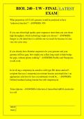 BIOL 240 - UW - FINAL EXAM  QUESTIONS AND ANSWERS 2026