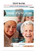 Toward Healthy Aging Test Bank 9th Edition &vert; Ebersole & Hess