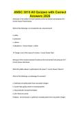 ANSC 3010 All Quizzes with Correct Answers 2026