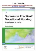 Success in Practical&sol;Vocational Nursing Test Bank 9th Edition &vert; Knecht