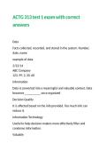 ACTG 313 test 1 exam with correct answers