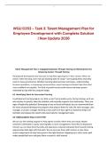 WGU D353 - Task 3&colon; Talent Management Plan for Employee Development with Complete Solution &vert; New Update 2026