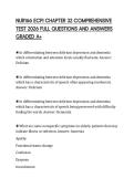 NUR166 ECPI CHAPTER 32 COMPREHENSIVE TEST 2026 FULL QUESTIONS AND ANSWERS GRADED A&plus;