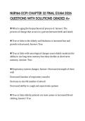 NUR166 ECPI CHAPTER 32 FINAL EXAM 2026 QUESTIONS WITH SOLUTIONS GRADED A&plus;