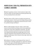 NUR210 EXAM 1 2026 FULL PREPARATION WITH CORRECT ANSWERS