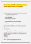 Alteryx Advanced Certification Prep Questions and Verified Answers&vert; 100&percnt; Correct&vert; Grade A