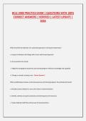 BCLE 2000 PRACTICE EXAM &vert; QUESTIONS WITH 100&percnt; CORRECT ANSWERS &vert; VERIFIED &vert; LATEST UPDATE &vert; 2026