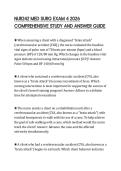NUR242 MED SURG EXAM 4 2026 COMPREHENSIVE STUDY AND ANSWER GUIDE