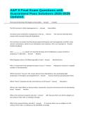A&P II Final Exam Questions with Guaranteed Pass Solutions 2025-2026 Updated&period;