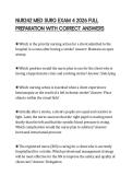 NUR242 MED SURG EXAM 4 2026 FULL PREPARATION WITH CORRECT ANSWERS