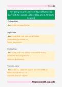 Kin 3304 exam 1 review Questions and  Correct Answers&sol; Latest Update &sol; Already  Graded
