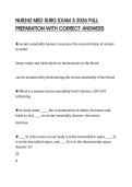 NUR242 MED SURG EXAM 5 2026 FULL PREPARATION WITH CORRECT ANSWERS