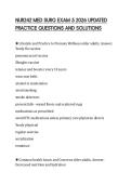 NUR242 MED SURG EXAM 5 2026 UPDATED PRACTICE QUESTIONS AND SOLUTIONS