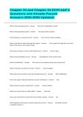 Chapter 23 and Chapter 24 ECPI A&P 2 Questions and Already Passed Answers 2025-2026 Updated&period;