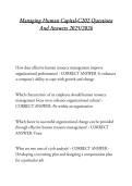 Managing Human Capital-C202 Questions And Answers 2025&sol;2026