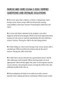 NUR242 MED SURG EXAM 5 2026 VERIFIED QUESTIONS AND DETAILED SOLUTIONS