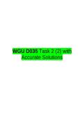 WGU D035 Task 2 &lpar;2&rpar; with Accurate Solutions 2026