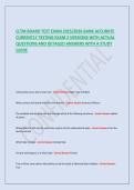 CLTM BOARD TEST EXAM 2025&sol;2026 BANK ACCURATE CURRENTLY TESTING EXAM 2 VERSIONS WITH ACTUAL QUESTIONS AND DETAILED ANSWERS WITH A STUDY GUIDE