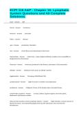 ECPI 116 A&P - Chapter 16&colon; Lymphatic System Questions and All Complete Solutions&period;