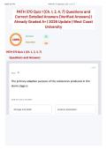 PATH 370 Quiz 1 &lpar;Ch&period; 1&comma; 2&comma; 4&comma; 7&rpar; Questions and Correct Detailed Answers &lpar;Verified Answers&rpar; &vert; Already Graded A&plus; &vert; 2026 Update &vert; West Coast University