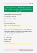 Nur 1100 Week 6 Quiz Questions and  Correct Answers&sol; Latest Update &sol; Already  Graded 