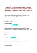 PATH 370 MIDTERM QUESTIONS AND CORRECT DETAILED ANSWERS &lpar;VERIFIED ANSWERS&rpar; ALREADY GRADED A&plus; &vert; 2026 UPDATE &vert; WEST COAST UNIVERSITY