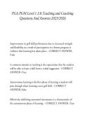 PGA PGM Level 1 3&period;0 Teaching and Coaching Questions And Answers 2025&sol;2026