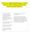 CFA EXAM PACKAGE DEAL