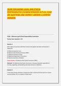 OLERE &lpar;OKLAHOMA LEGAL AND ETHICAL RESPONSIBILITIES EXAMINATION&rpar;2024 ACTUAL EXAM 200 QUESTIONS AND CORRECT ANSWER-S &lpar;VERIFIED ANSWERS