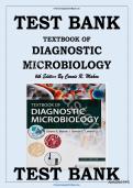 Test Bank for Textbook of Diagnostic Microbiology 6th Edition by Connie R&period; Mahon &vert; Chapter 1&ndash;41&comma; All Chapters &comma;  Questions with detailed verified Answers