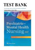 Test Bank for Psychiatric-Mental Health Nursing&comma; 7th Edition by Sheila L&period; Videbeck and Cathy J&period; Miller&period;