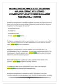 NHA CBCS PRACTICE TEST 3&vert;QUESTIONS AND 100&percnt; CORRECT WELL DETAILED ANSWERS&vert;LATEST UPDATE&excl;&excl;&excl;&excl;&excl;2026&vert;GUARANTEED PASS&vert;GRADED A&plus;&vert;VERIFIED