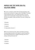 NUR1025 QUIZ TEST PAPER 2026 FULL SOLUTION VERIFIED