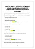 NHA CBCS PRACTICE TEST&vert;QUESTIONS AND 100&percnt; CORRECT WELL DETAILED ANSWERS&vert;LATEST UPDATE&excl;&excl;&excl;&excl;&excl;2026&vert;GUARANTEED PASS&vert;GRADED A&plus;&vert;VERIFIED