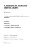 NUR1213 EXAM SCRIPT 2026 PRACTICE QUESTIONS ANSWERS
