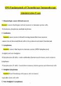 ONS Fundamentals of Chemotherapy Immunotherapy Administration Exam Questions and Verified Answers 2026 &sol; 2027 