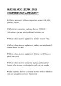 NUR2356 MDC 1 EXAM 1 2026 COMPREHENSIVE ASSESSMENT