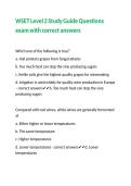 WSET Level 2 Study Guide Questions exam with correct answers