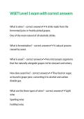 WSET Level 1 exam with correct answers 