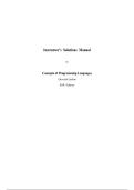 Concepts of Programming Languages &ndash; 11th Edition by Robert W&period; Sebesta &vert; Complete Solutions Manual