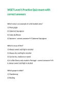 WSET Level 1 Practice Quiz exam with correct answers