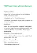WSET Level 3 Exam with correct answers