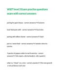 WSET level 3 Exam practice questions exam with correct answers