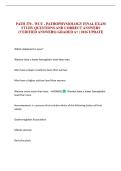 PATH 370 - WCU - PATHOPHYSIOLOGY FINAL EXAM STUDY QUESTIONS AND CORRECT ANSWERS &lpar;VERIFIED ANSWERS&rpar; GRADED A&plus; &vert; 2026 UPDATE 