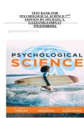 Psychological Science &ndash; Lecture Notes and Summaries