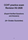 CCHT Practice Exam Revision Kit 2026 &vert; Dialysis Tech Prep