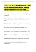 NUR2755 MULTIDIMENSIONAL CARE EXAMINATION TEST FINAL PAPER FULL SOLUTION 2026 GRADED A&plus;